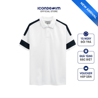  Áo polo nam ICONDENIM chất liệu double faced eyelet thoáng mát ít nhăn form regular thoải mái PLID0239 