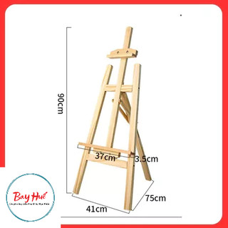 Giá vẽ tranh gỗ gấp gọn, gỗ thông cao cấp-giá vẽ đồ hoạ (Hàng nhập khẩu)