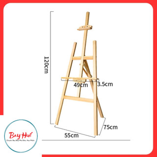 Giá vẽ tranh gỗ gấp gọn, gỗ thông cao cấp-giá vẽ đồ hoạ (Hàng nhập khẩu)