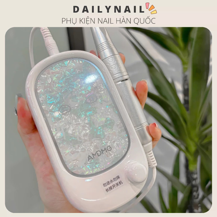 Máy mài móng tích điện AMDMG D370 Khảm xà cừ Chính hãng