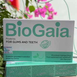 [Vị Bạc Hà] Viên ngậm BioGaia ProDentis, loại bỏ vi khuẩn, mảng bám và không hôi miệng...