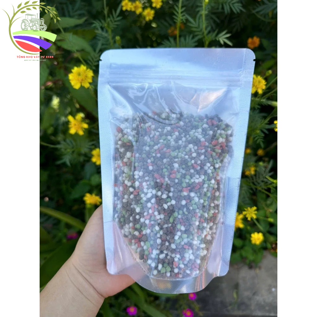 Phân NPK 20-20-15+TE - gói 1kg TOTT's fertilizer Phân bón 3 màu kích ra hoa, nảy chồi, xanh lá