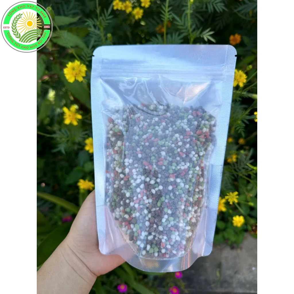 Phân NPK 20-20-15+TE - gói 1kg TOTT's fertilizer Phân bón 3 màu kích ra hoa, nảy chồi, xanh lá
