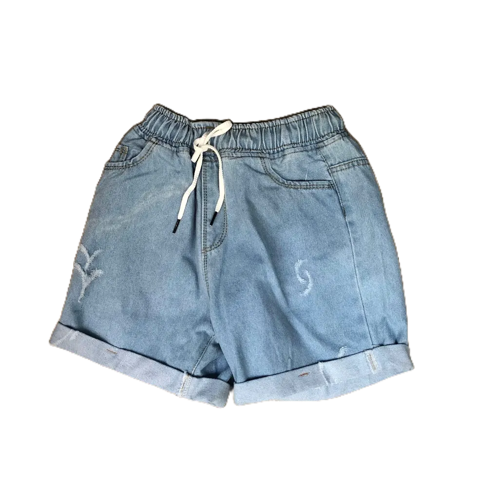 Quần Short Nữ Lưng Thun Dây Rút Màu Nhạt QJ1050