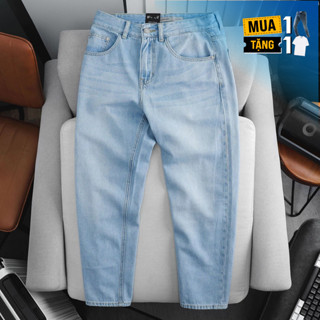 [MUA 1 TẶNG 1] Quần Jean Nam ICON105 LightweightTM Straight Fit Light Blue QJID0174