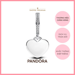   GIÁNG SINH OFF 40%  Charm Treo Pandora Bạc Trái Tim - Khắc Yêu Thương 