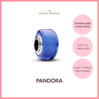   YEAR END - 40% Charm Pandora Moments Bạc Murano Mini Xanh Dương 