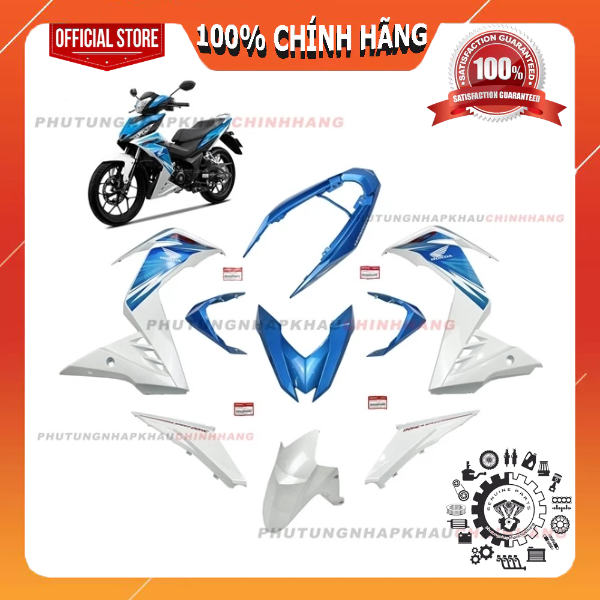 [MÓN LẺ] Dàn áo Winner 150 V1 màu Xanh Trắng 2017 chính hãng, Dàn vỏ nhựa màu Winner V1 K56 2016 201