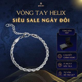 Vòng tay nam/nữ Mercury Helix - Trang sức, phụ kiện thời trang đeo tay - Thiết kế xoắn ốc tinh tế