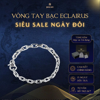 Vòng tay Bạc nam, nữ 925 Mercury Eclairus - Trang sức, phụ kiện đeo tay - Họa tiết lưỡi tầm sét