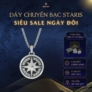 Dây chuyền Bạc nam, nữ 925 Mercury Staris - Trang sức bạc 925 đúc nguyên khối - Thiết kế độc quyền