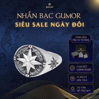 Nhẫn Bạc nam 925 Mercury Gumor - Trang sức Bạc 925 đúc nguyên khối - Thiết kế độc quyền bởi Mercury