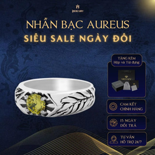 Nhẫn Bạc nam, nữ 925 Mercury Aureus -Trang sức Bạc 925 Mecury, Nhẫn Bạc 925 - Họa tiết thần Apolo