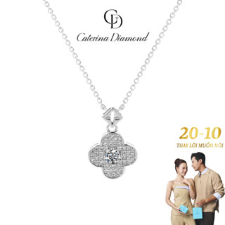 Dây chuyền nữ Kim Cương Moissanite Caterina Diamond Lucky Clover Necklace DN008