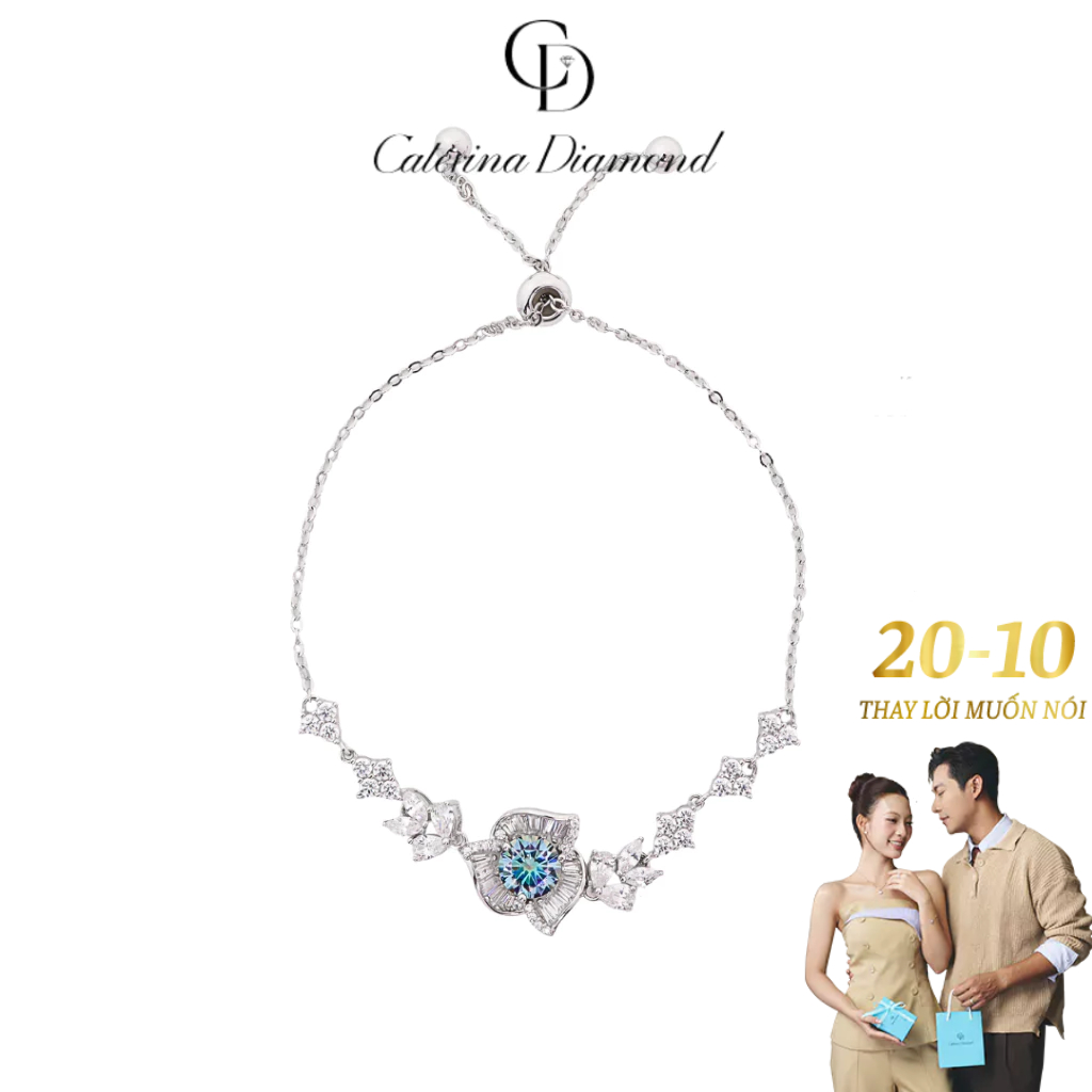 Vòng tay Kim Cương Moissanite Caterina Diamond Lunar Blossom Bracelet DB036