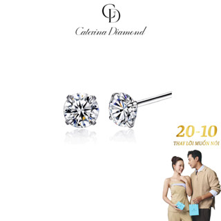 Khuyên tai nam kim cương Moissanite 0,3 Carat Caterina Diamond Solitaire Stud DE039