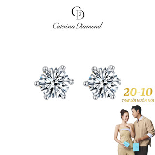 Khuyên tai nữ kim cương Moissanite 0,5 Carat Caterina Diamond Classic Six-Claw DE016