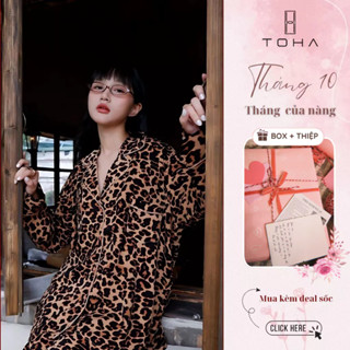 Toha Homewear Đồ Bộ Ngủ Pijama Cặp Đôi Unisex Wild Comfort Leopard