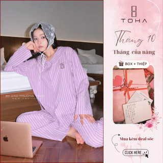 Toha Homewear Đồ Bộ Ngủ Pijama Cặp Đôi Unisex Timeless Comfort Set