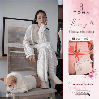 Toha Homewear Đồ Bộ Ngủ Pijama Mặc Nhà Nam Nữ Mặc Cặp Thoải Dream About Me