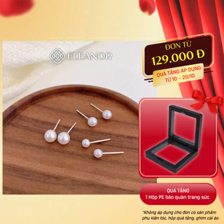 Bông tai chuôi bạc 925 Eleanor Accessories ngọc trai nhân tạo phụ kiện trang sức khuyên tai nữ 3364