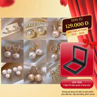 Bông tai nữ chuôi bạc 925 Eleanor Accessories ngọc trai nhân tạo phụ kiện trang sức khuyên tai 9485