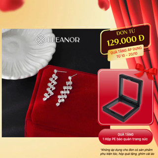 Bông tai nữ chuôi bạc 925 Eleanor Accessories đính đá phụ kiện trang sức khuyên tai cô dâu 8669