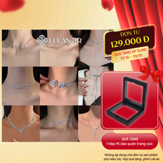 Dây chuyền choker nữ Eleanor Accessories đính đá lấp lánh phụ kiện trang sức vòng cổ 7571