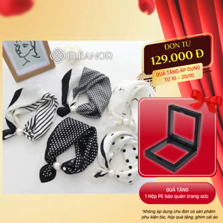 Khăn quàng cổ bandana turban Eleanor Accessories đính ngọc trai nhân tạo phụ kiện thời trang 9890