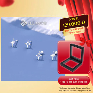 Bông tai nữ chuôi bạc 925 Eleanor Accessories hình ngôi sao phụ kiện trang sức khuyên tai 8514