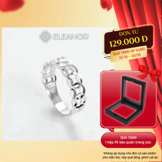 Nhẫn bạc nữ Eleanor Accessories thiết kế hình kim tiền phụ kiện trang sức 7159