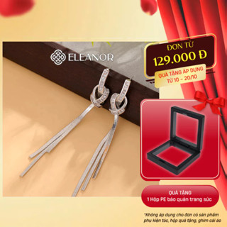 Bông tai nữ chuôi bạc 925 Eleanor Accessories dáng dài tua rua phụ kiện trang sức khuyên tai 8618