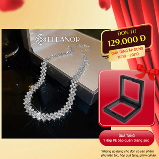 Dây chuyền nữ Eleanor Accessories choker hình ziczac vòng cổ đính đá phụ kiện trang sức 4772
