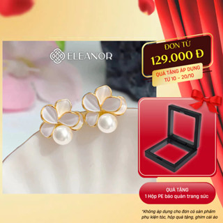 Bông tai nữ chuôi bạc 925 Eleanor Accessories hình bông hoa phụ kiện trang sức khuyên tai 9957