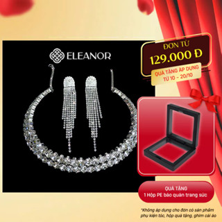 Dây chuyền choker bông tai nữ Eleanor Accessories bộ trang sức đính đá phụ kiện trang sức 4818