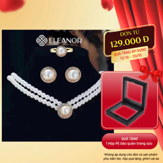 Dây chuyền nhẫn nữ Eleanor Accessories bộ trang sức ngọc trai nhân tạo phụ kiện trang sức 5969