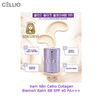  Chính hãng  Kem nền BB Cream Collagen Cellio  SPF 40 PA+++ mỏng nhẹ che khuyết điểm 40ml 