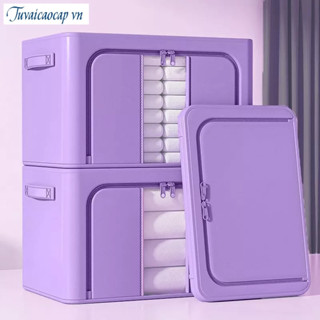 Hộp Đựng Quần Áo Túi giỏ Hộp Vải Khung thép đựng quần áo đồ lót đa năng Kích Thước Lớn Hộp chia ngăn