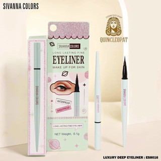  Bút Dạ Kẻ Mắt Nước Lâu Trôi Sivanna Màu Đen Long Lasting Fine Eyeliner 
