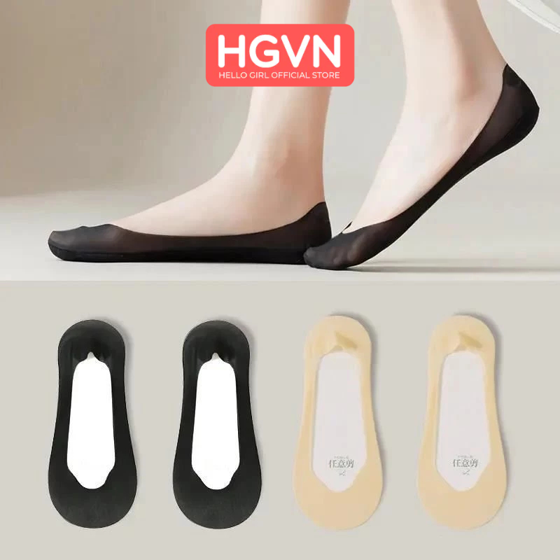 Combo 5 Đôi Tất Hài Giá Rẻ Siêu Mỏng Thoáng Khi Dành Cho Nữ