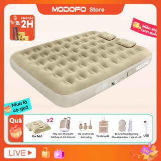  MODOFO Đệm Hơi Tự Bơm Giường hơi đơn đôi Giường bơm hơi kèm gối và bơm điện độ dày 40cm dùng ở nhà hoặc đi cắm trại 