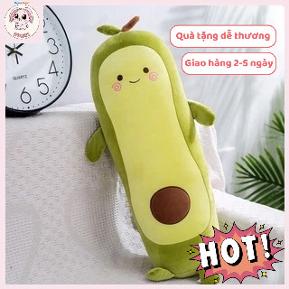  Gấu Bông Quả Bơ Dài Gối ôm bơ Kích Thước 50cm 70cm - Gấu bông PUNKI❤️Xưởng Gấu Hoa Bình❤️ 