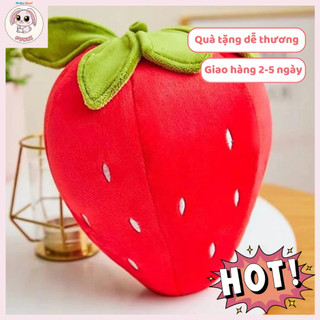  Gối Bông Hình Quả Dâu Tây – Thú Nhồi Bông Siêu To Mềm Mịn Dễ Thương | Gấu Bông PUNKI 