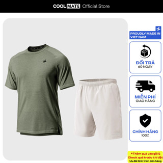 [TẶNG PACK 3 ĐÔI TẤT]Set thể thao pickleball Áo Training Comfort và shorts 7inch thoáng khí, set Gym đa năng Coolmate