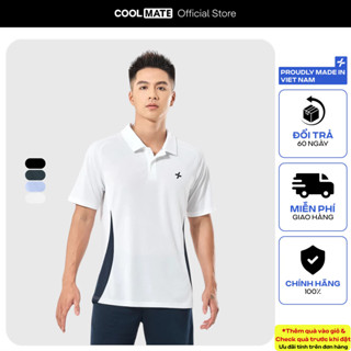[TẶNG WRISTBAND]Áo Polo thể thao nam Pickleball Promax Sideflow thoáng khí co giãn thấm hút tốt Coolmate