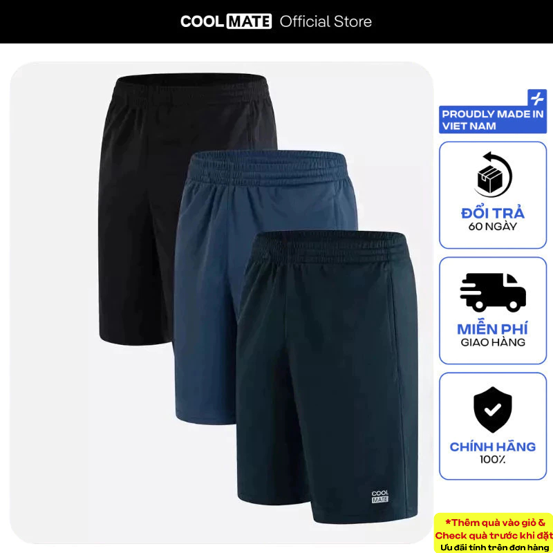 [SALE TẾT]Combo 03 Quần short nam thể thao ProMax S1 thoáng khí Coolmate