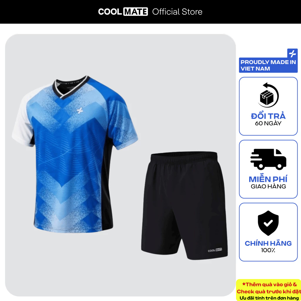 [SALE TẾT]Set đồ bộ thể thao cầu lông thoải mái dễ dàng vận đông Coolmate