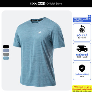 [TẶNG WRISTBAND]Áo thun thể thao Melange Exdry thấm hút khoáng khí nhanh khô, áo pickleball, tennis Coolmate