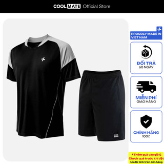   SALE TẾT Set thể thao nam nam pickleball Áo phối bo cổ và quàn short 7inch thoáng khí thấm hút Coolmate 