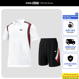 [TẶNG PACK 3 ĐÔI TẤT]Set đồ thể thao Pickleball Promax Áo Polo Teamwear Flexline Active và Quần thấm hút tốt Coolmate